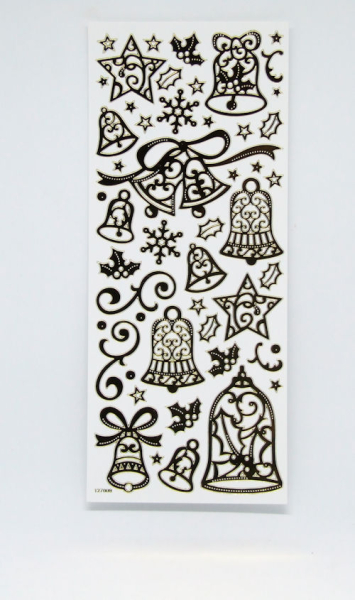 Create Christmas Spiegelsticker Glocken - gold