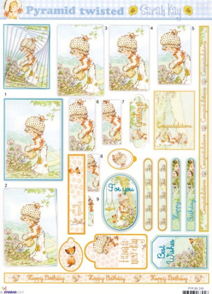 Pyramid 3D Bogen - A4   StudioLight PYRSK249   Sarah Kay