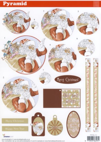 Pyramid 3D-Bogen - Weihnachtsmann