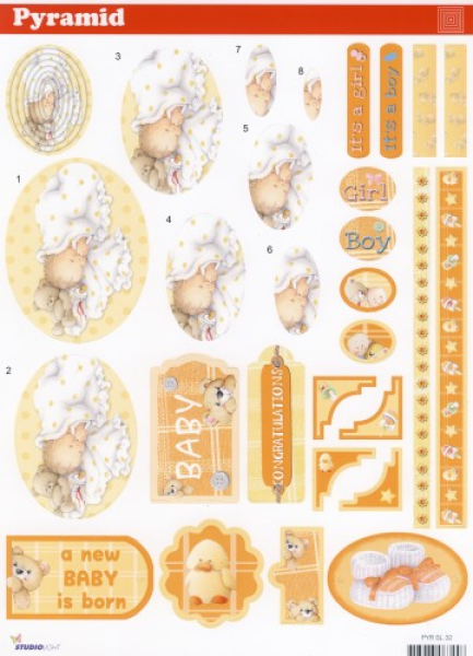 Pyramid 3D StanzbogenStudioLight PYRSL32Baby