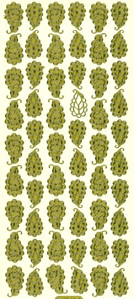 Sticker Ornamente - 1141 - gold   1 Bogen 10x23cm