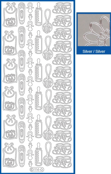 Sticker Babymotive - 116 - silber