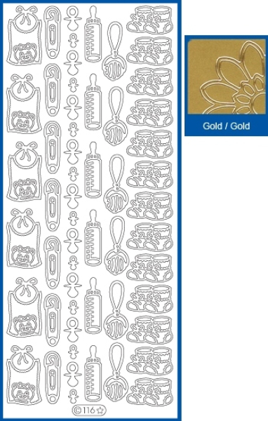 Sticker Babymotive - 116 - gold