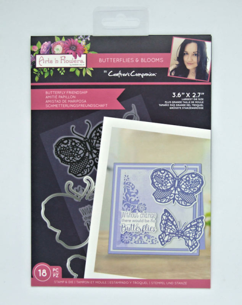 Butterflies & Blooms - Stempel und Stanzschablone - Butterfly Friendship
