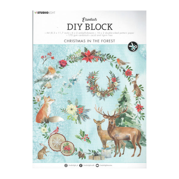 DIY Block Christmas in the forest - DIN A4