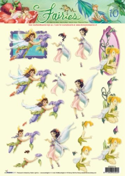 3-D Etappen-BogenDisney Fairies 101 Bogen 21x29,7cm