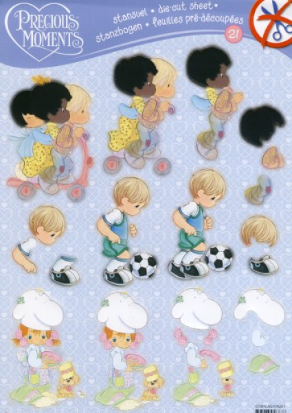 3D StanzbogenPrecious Moments 211 Bogen DIN A4, vorgestanzt