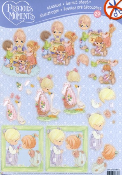 3D StanzbogenPrecious Moments 241 Bogen DIN A4, vorgestanzt