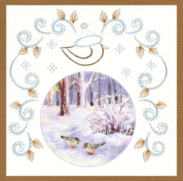 Kartenbastelset Stitch and Do Nr. 145 - Jeanine's Art - Winter Landscape