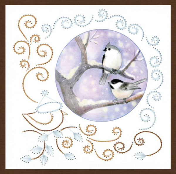 Kartenbastelset Stitch and Do Nr. 145 - Jeanine's Art - Winter Landscape
