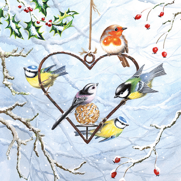 Serviette Heart Shaped Feeder