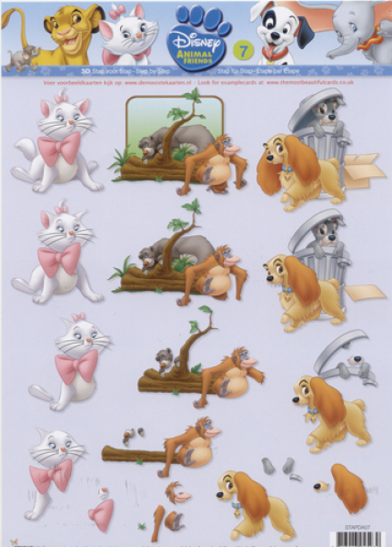 3D Etappen-Bogen Disney 'Animal Friends' Nr. 7