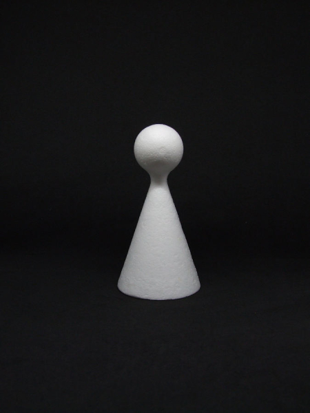 Styropor Figurenkegel 15 x 7,8 cm