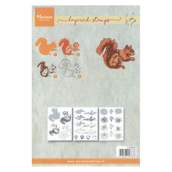 Clear Stamps - Tiny's layered stamps - Eichhörnchen