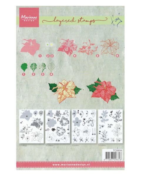 Clear Stamps - Tiny's layered stamps - Weihnachtsstern