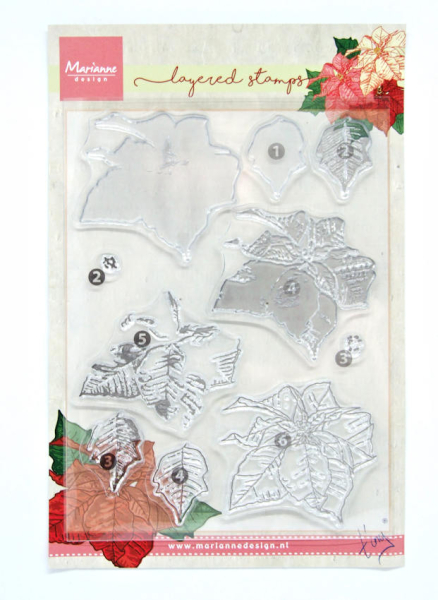 Clear Stamps - Tiny's layered stamps - Weihnachtsstern