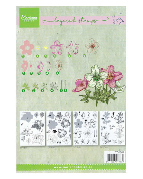 Clear Stamps - Tiny's layered stamps - Christrose