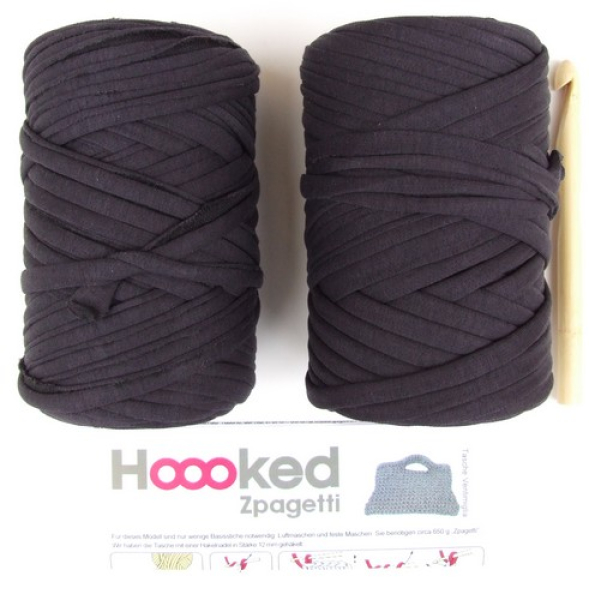 Hoooked Zpagetti - Starterkit schwarz - 4tlg.