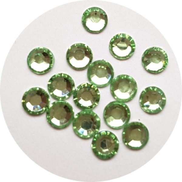 Acryl-Strasssteine rund Ø 4 mm, lindgrün - ca. 200 Stück