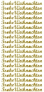 Sticker Frohe Weihnachten - gold - 1 Bogen 10x23 cm