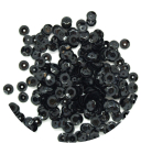 Pailletten gewölbt Ø 6mm - ca. 4.000 Stück - schwarz