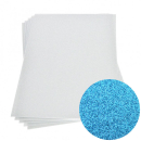 Glitter-Moosgummiplatten 2 mm - hellblau