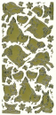 Sticker Bauernhoftiere - gold <br> 1 Bogen 10x23 cm