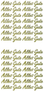 Sticker Alles Gute - gold - 1 Bogen 10x23 cm