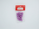 Wachsperlen Ø 12mm, ca. 16 Stück - fuchsia