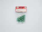 Wachsperlen Ø 12mm, ca. 16 Stück - jadegrün