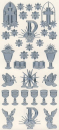 Sticker Kommunion Motive - silber