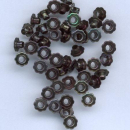 Eyelets Blumen Ø 6 mm <br> schwarz - 50 Stück