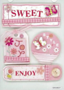 3-D Sticker / Embellishments <br>Blumen und Schmetterlinge 4tlg.
