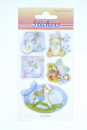 3D-Foliensticker Baby Nr. 3 - 5tlg