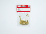 Wachsperlen Discus Ø 6mm, ca. 50 Stück - gold