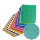 Glitterkarton A4 - türkis