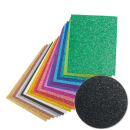 Glitterkarton A4 - schwarz