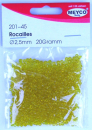 Rocailles Ø 2,5 mm - gelb transparent