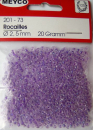 Rocailles Ø 2,5 mm - kristall mit Farbeinzug lila, irisierend