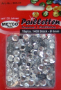 Pailletten gewölbt Ø 6mm - ca. 1.400 Stück - silber