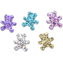 Streuteile - Teddy 20mm, 20g - Hologramm bunt sort.