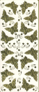 Spiegelsticker Schmetterlinge - gold  <br> 1 Bogen 10x24 cm