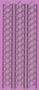 Sticker Rand mit Rauten - flieder/gold <br> 1 Bogen 10x23 cm