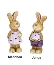 Hasenjunge lila <br> Größe:10,5cm