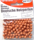 Holzperlen Ø 6 mm, ca. 120 Stück - lachs