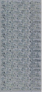 Sticker Viele Grüße - silber <br> 1 Bogen 10x23 cm