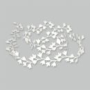 Deko Papier Blättergirlande weiß
