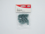 Wachsperlen Ø 8mm, ca. 32 Stück - blau-grün
