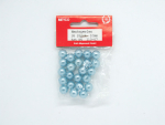 Wachsperlen Ø 10 mm, ca. 26 Stück - blau