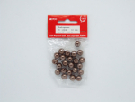 Wachsperlen Ø 10 mm, ca. 26 Stück - braun